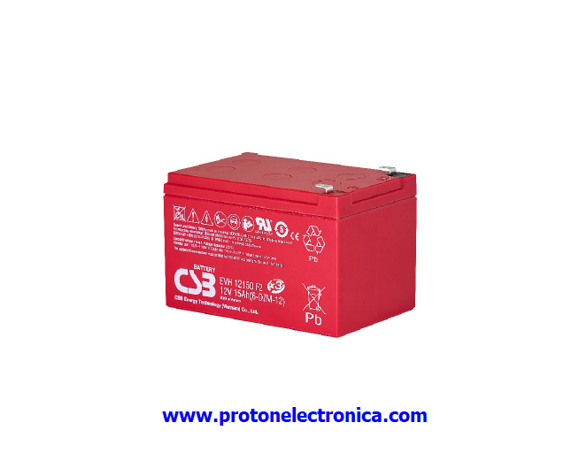 BATERIA CSB EVH12150 12V/15Ah USO CICLICO