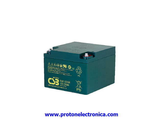 BATERIA CSB EVX12260 12V/26Ah USO CICLICO