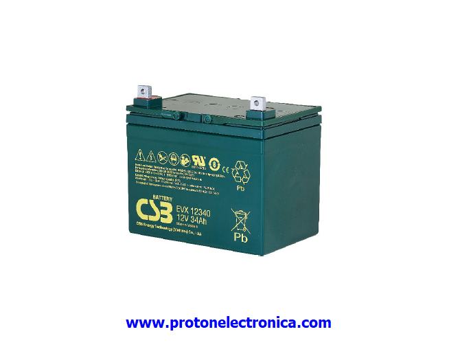 BATERIA CSB EVX12340 12/34Ah USO CICLICO