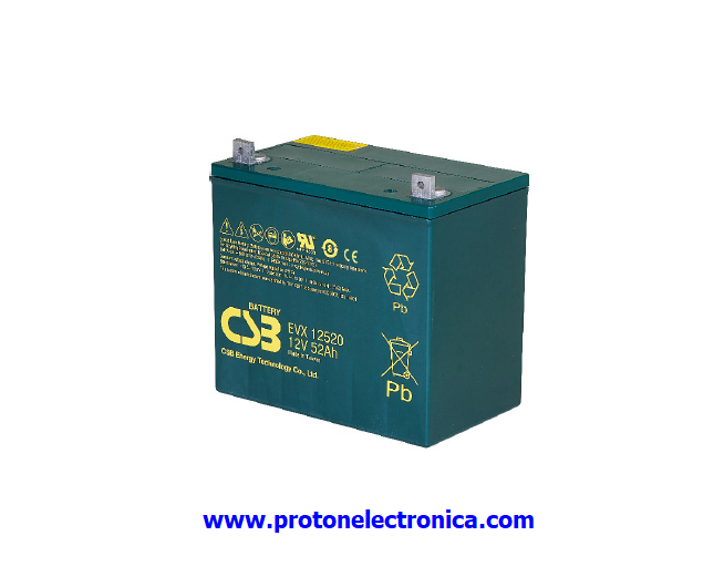 BATERIA CSB EVX12520 12V/52Ah USO CICLICO