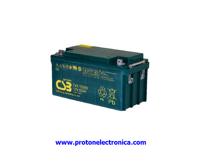 BATERIA CSB EVX12650 12V/65Ah USO CICLICO