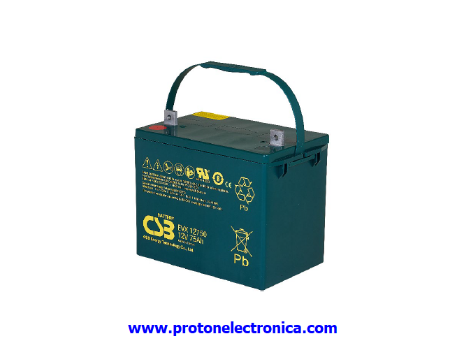 BATERIA CSB EVX12750 12V/75Ah USO CICLICO