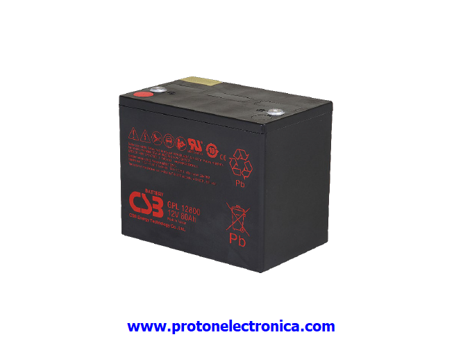 BATERIA CSB GPL12800 12V 80Ah