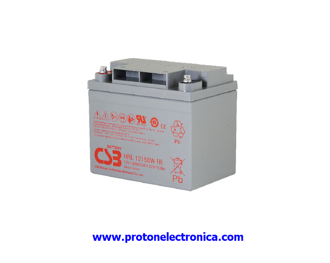 BATERIA CSB HRL12150W 12V ALTA DESCARGA LARGA VIDA