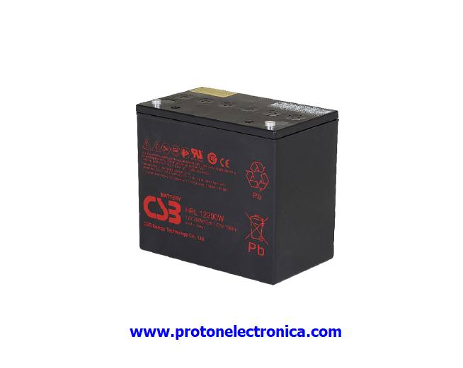 BATERIA CSB HRL12200W 12V ALTA DESCARGA LARGA VIDA