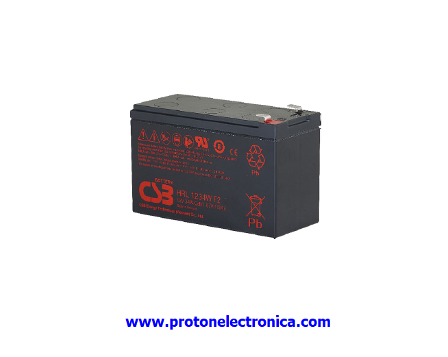 BATERIA CSB HRL1234W 12V ALTA DESCARGA LARGA VIDA