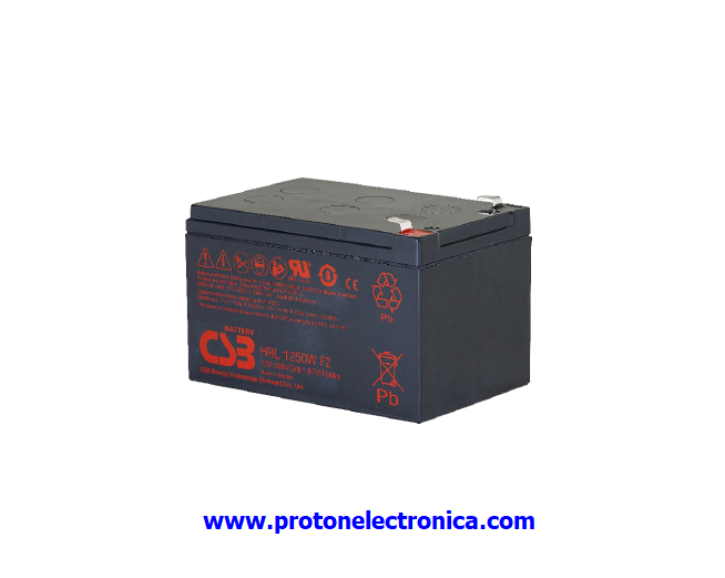BATERIA CSB HRL1250W 12V ALTA DESCARGA LARGA VIDA