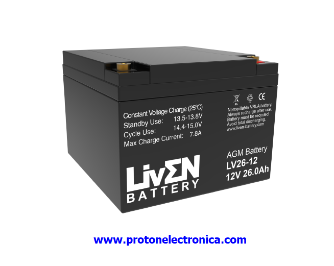 BATERIA LIVEN LV26-12 12V 26Ah