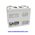 BATERIA LIVEN LVH12-280W 12V 75Ah ALTA DESCARGA LARGA VIDA