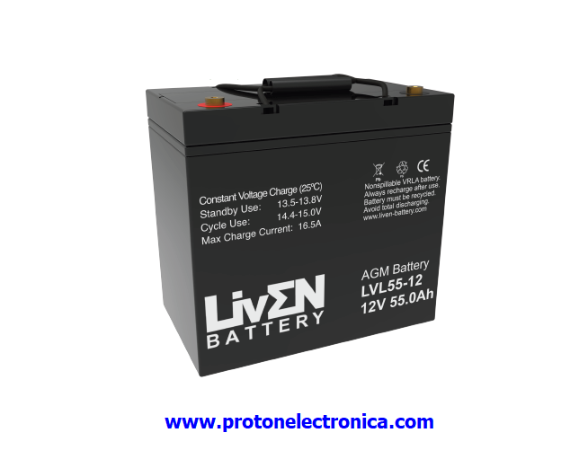 BATERIA LIVEN LVL55-12 12V 55Ah