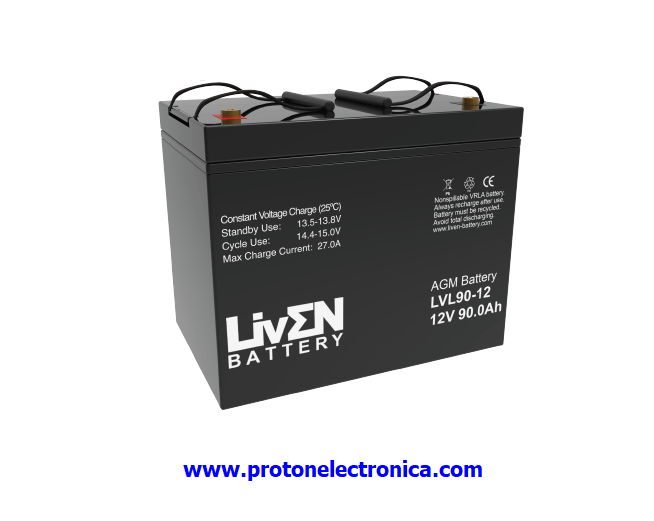 BATERIA LIVEN LVL90-12 12V 90Ah LARGA VIDA