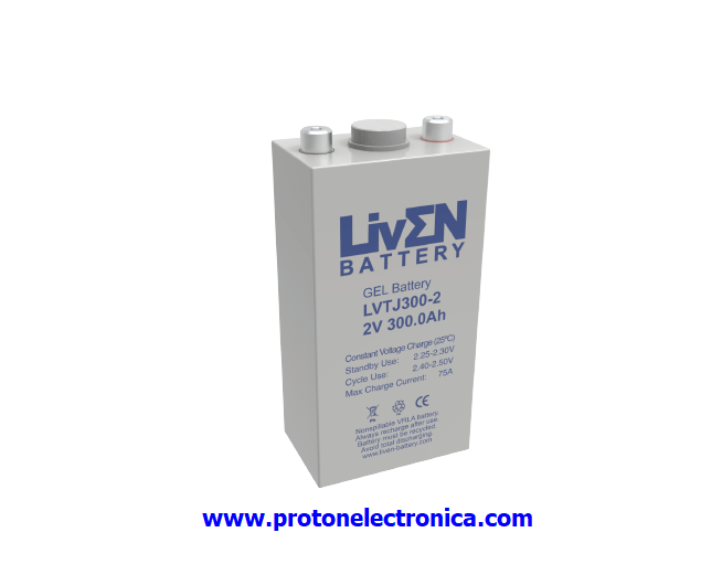 BATERIA LIVEN LVTJ300-2 2V 300Ah GEL ESTACIONARIA HIBRIDA