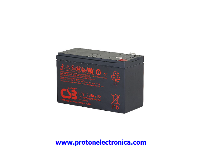 BATERIA CSB UPS123607 12V/360W ALTA POTENCIA