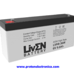 BATERIA LIVEN LVH6-36W 6V 9Ah ALTA DESCARGA LARGA VIDA