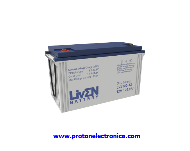 BATERIA LIVEN LVJ120-12 12V 120Ah GEL HIBRIDA