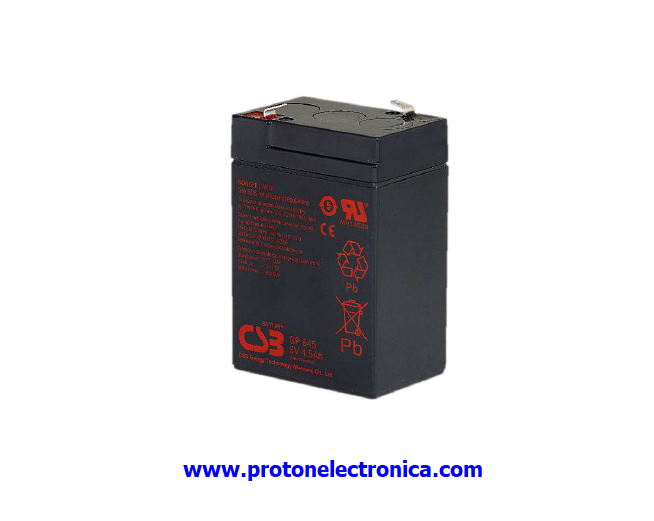 BATERIA CSB GP645 6V 4,5Ah