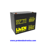 BATERIA LIVEN LVDC90-12G24 12V 90Ah CG CARBON GEL CICLICA 600/80% 1800/30% 90Ah/20h - 85Ah/10h - 72Ah/3h 25º (10,5V) 260x168xh208H214mm; 23,8Kg; TM8